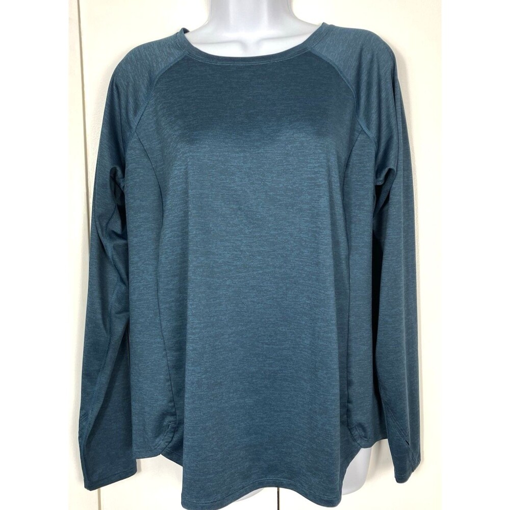 Tek Gear Workout Gear Long sleeve Green Top Size L